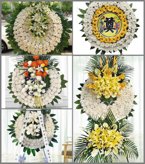 四川成都青白江区清泉镇桔丰村花圈速递
